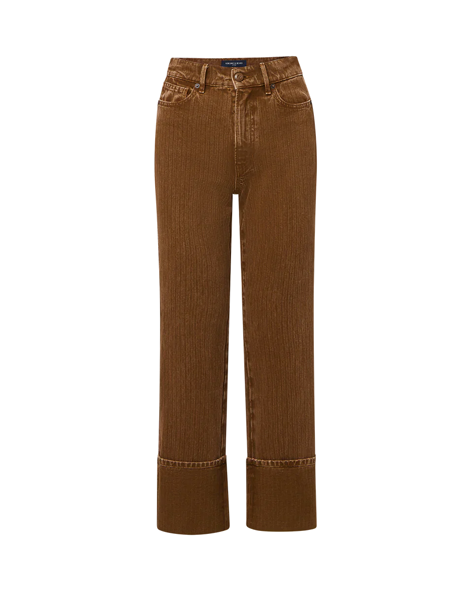 Brown Dylan High Rise Straight Leg