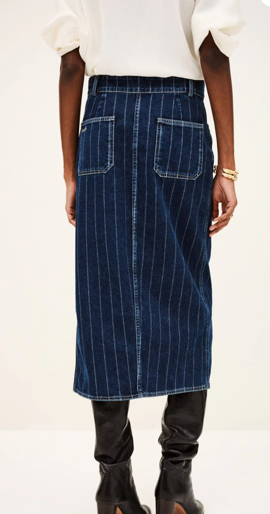 Denim Midi Romy Skirt