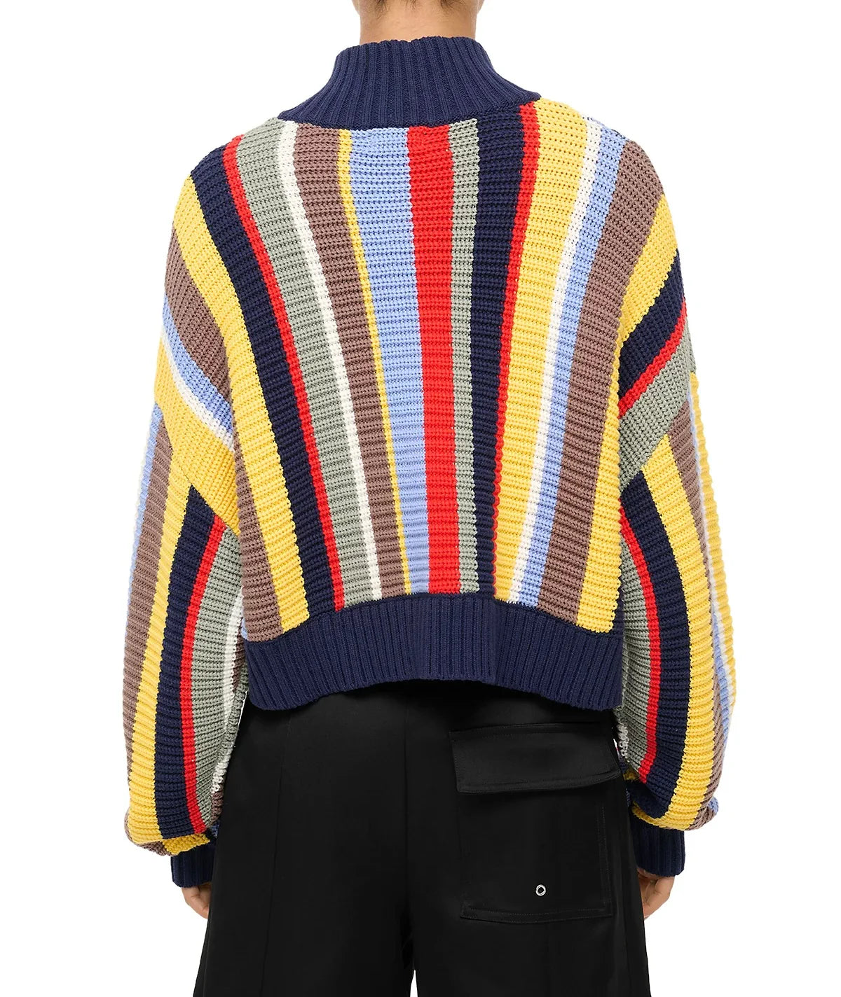 Market Stripe Cropped Hampton Sweater