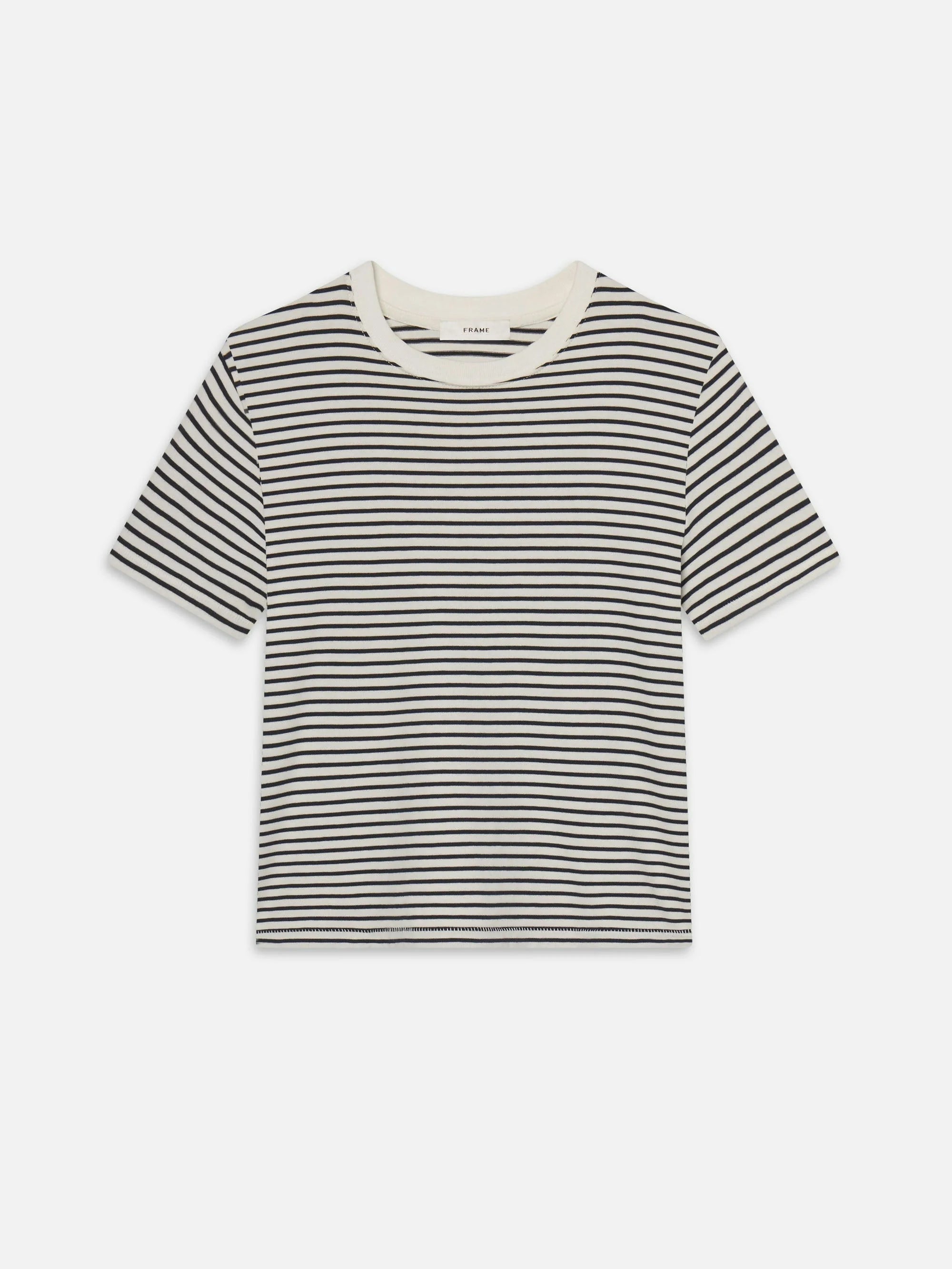 Navy Striped Baby Tee