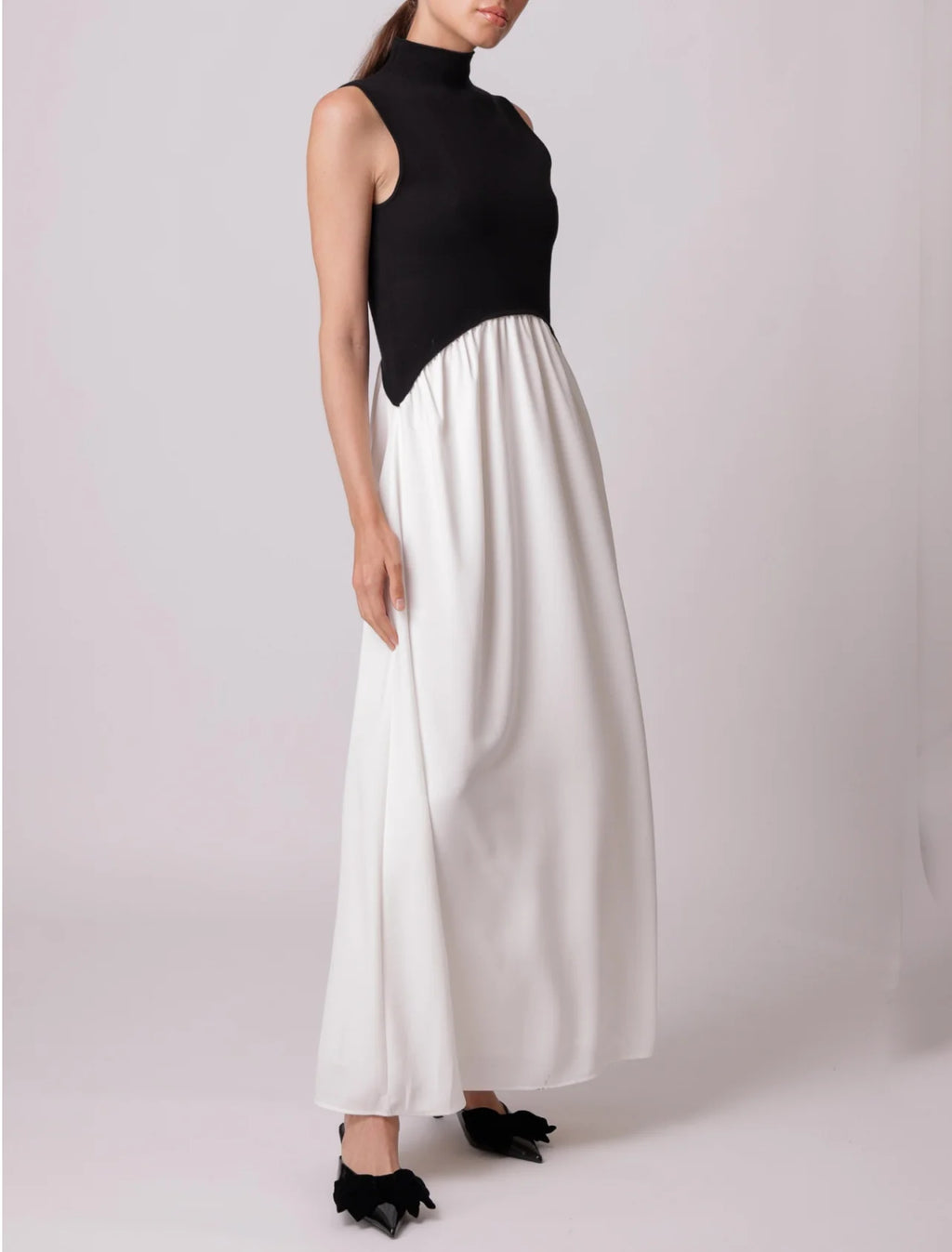 Black/Cream Masha Maxi Dress