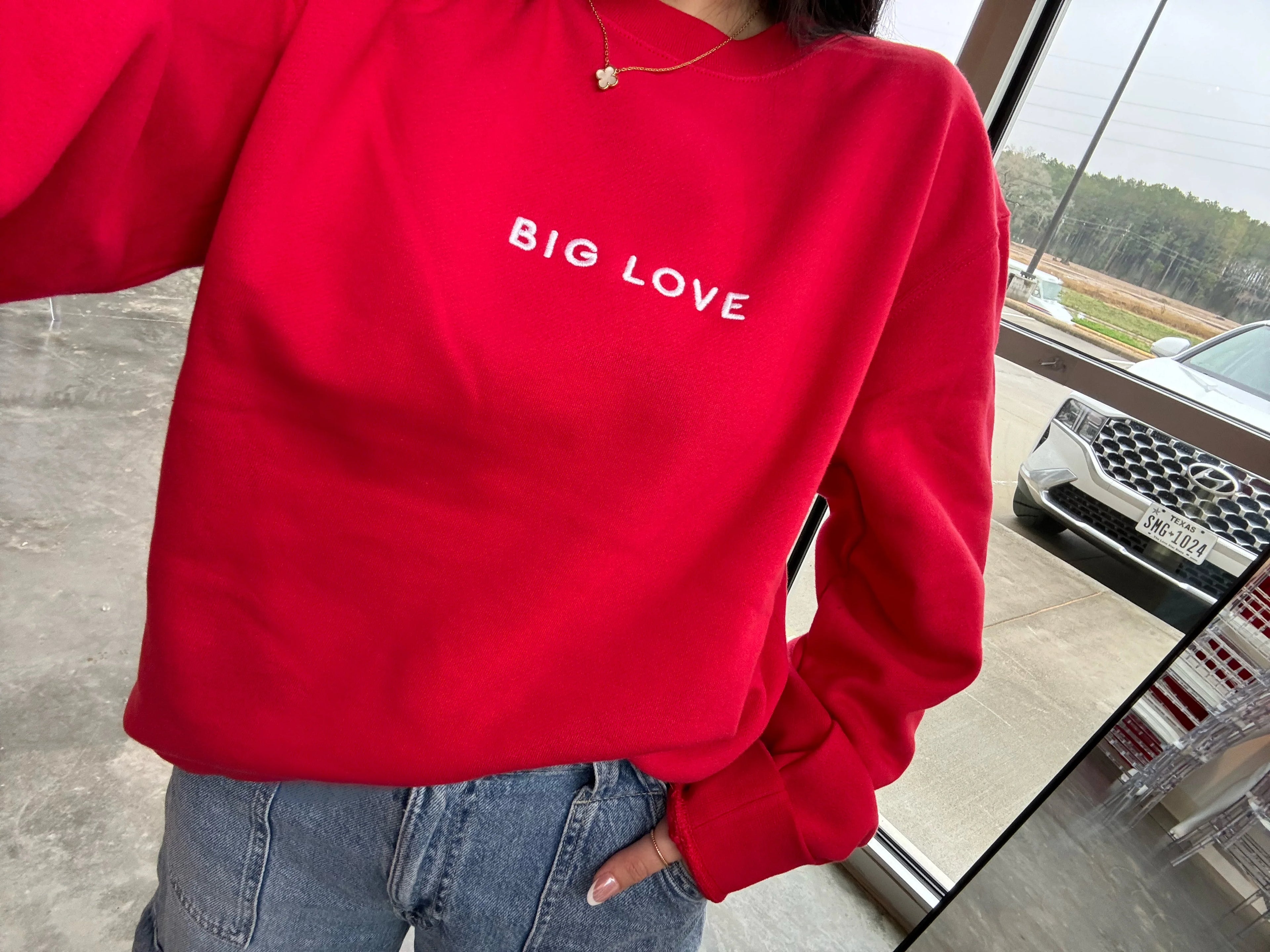 Red Big Love Sweatshirt