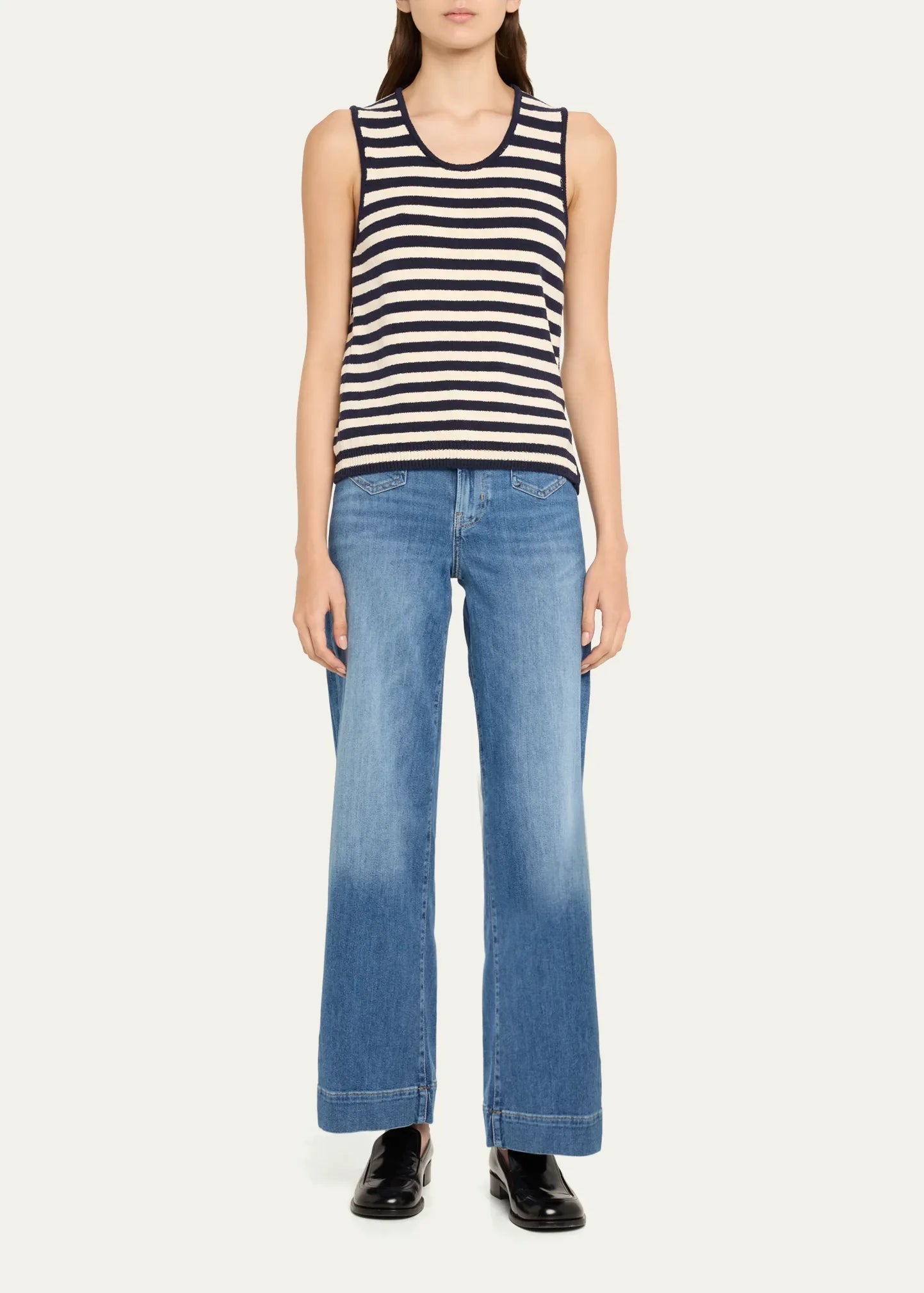 Navy Stripe Mariner Sweater Tank