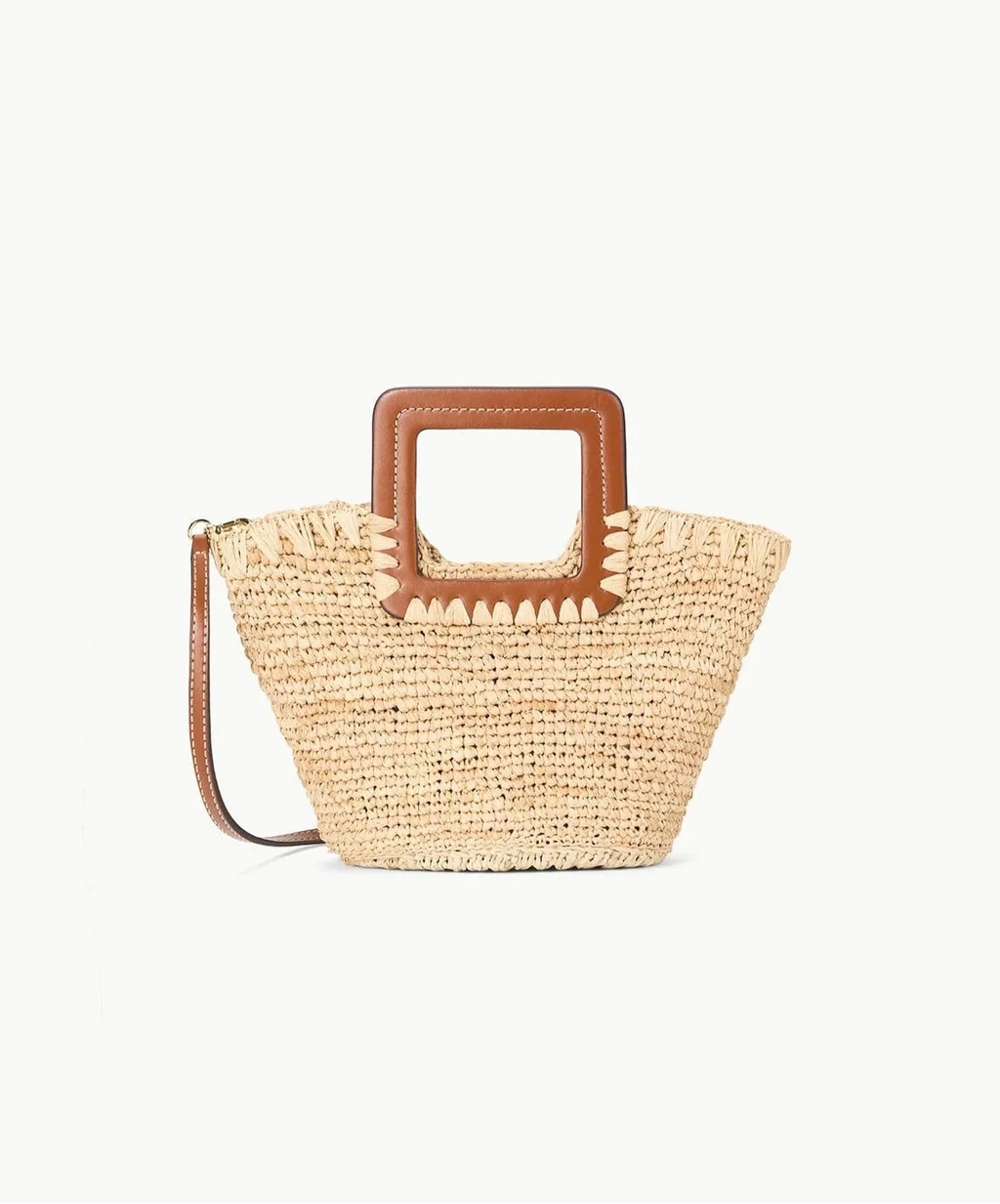 Shirley Raffia Mini Bucket Bag