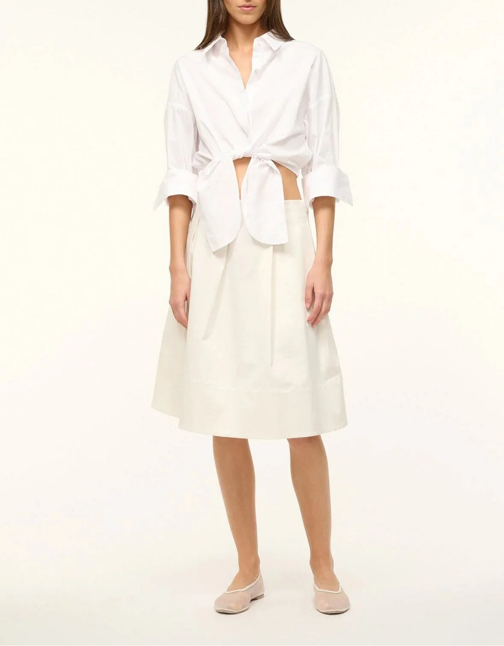 White Lisa Cropped Top