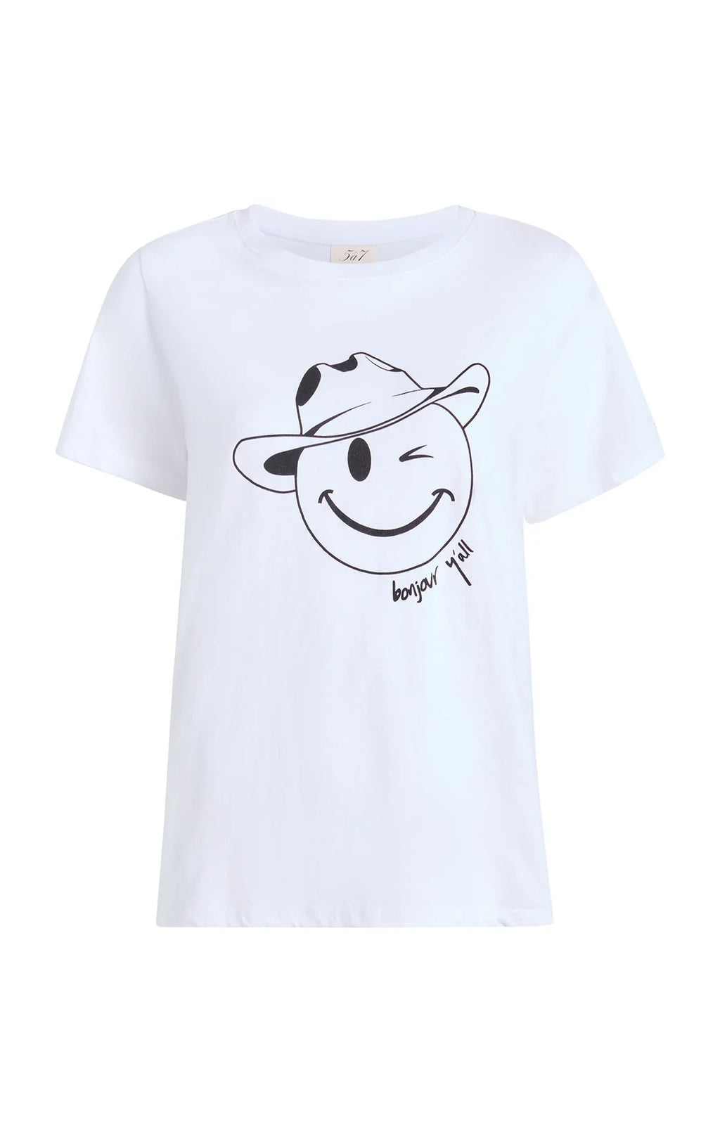 Bonjour Yall Smiley Tee