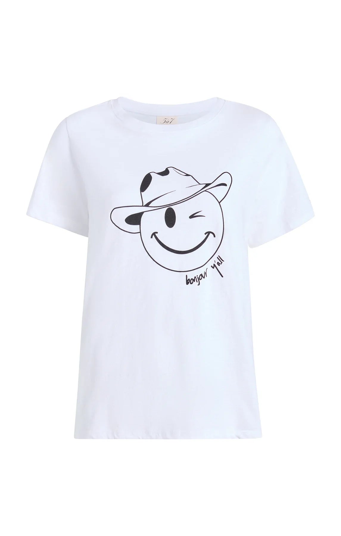 Bonjour Yall Smiley Tee