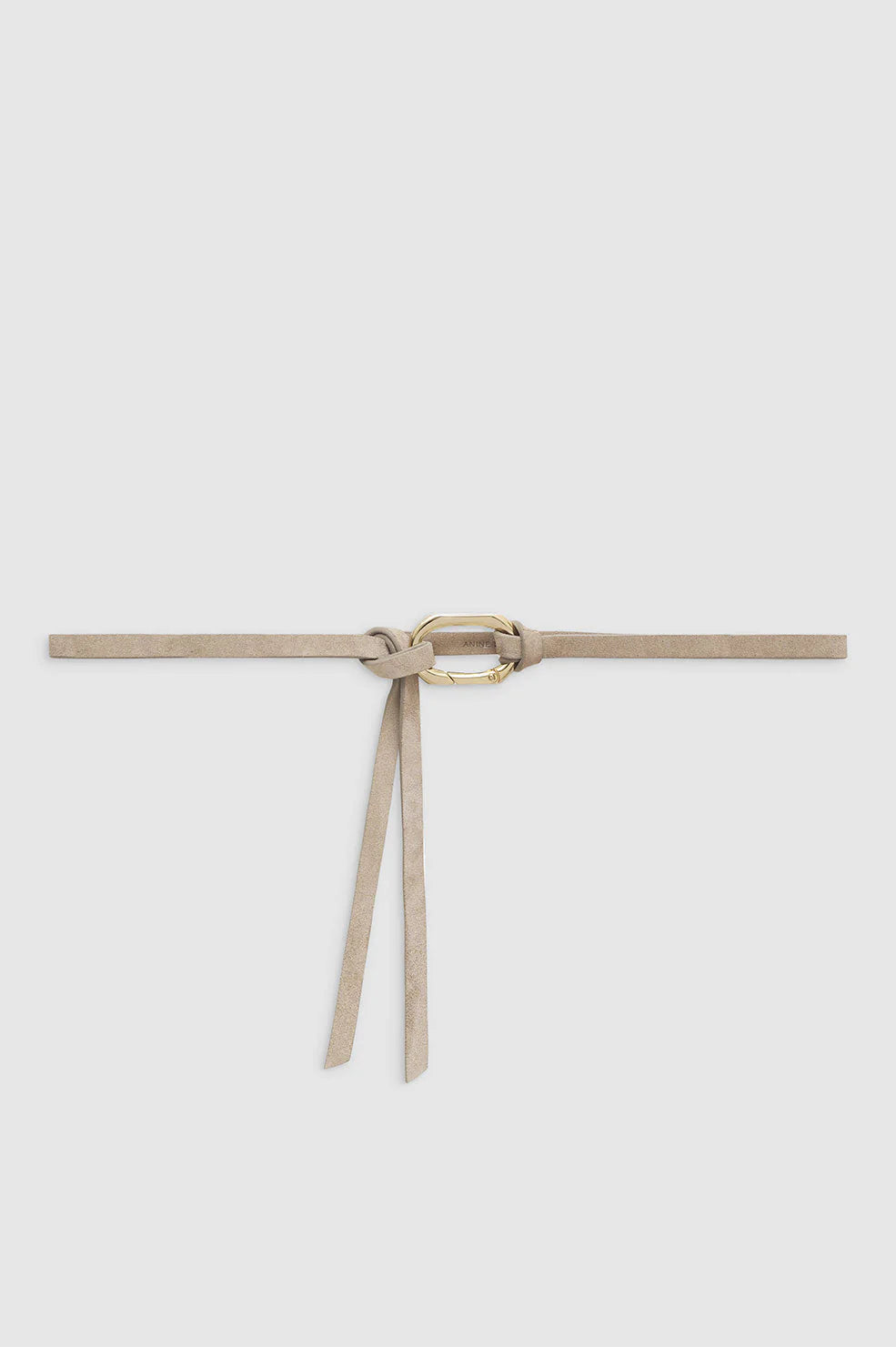 Ash Grey Suede Siggy Belt