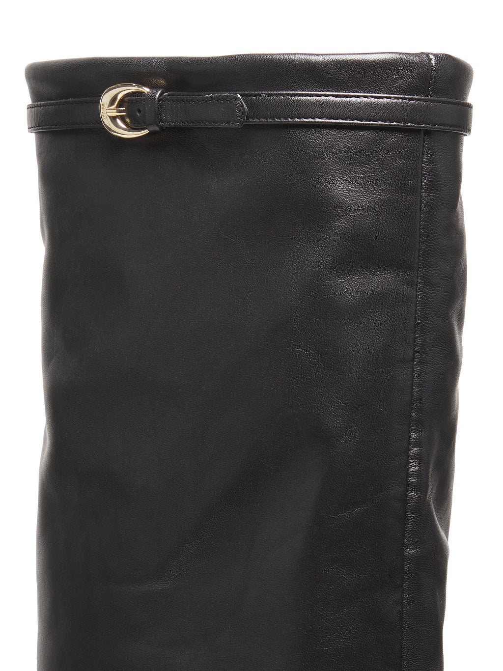 Black Wally Foldover High Heel Boot