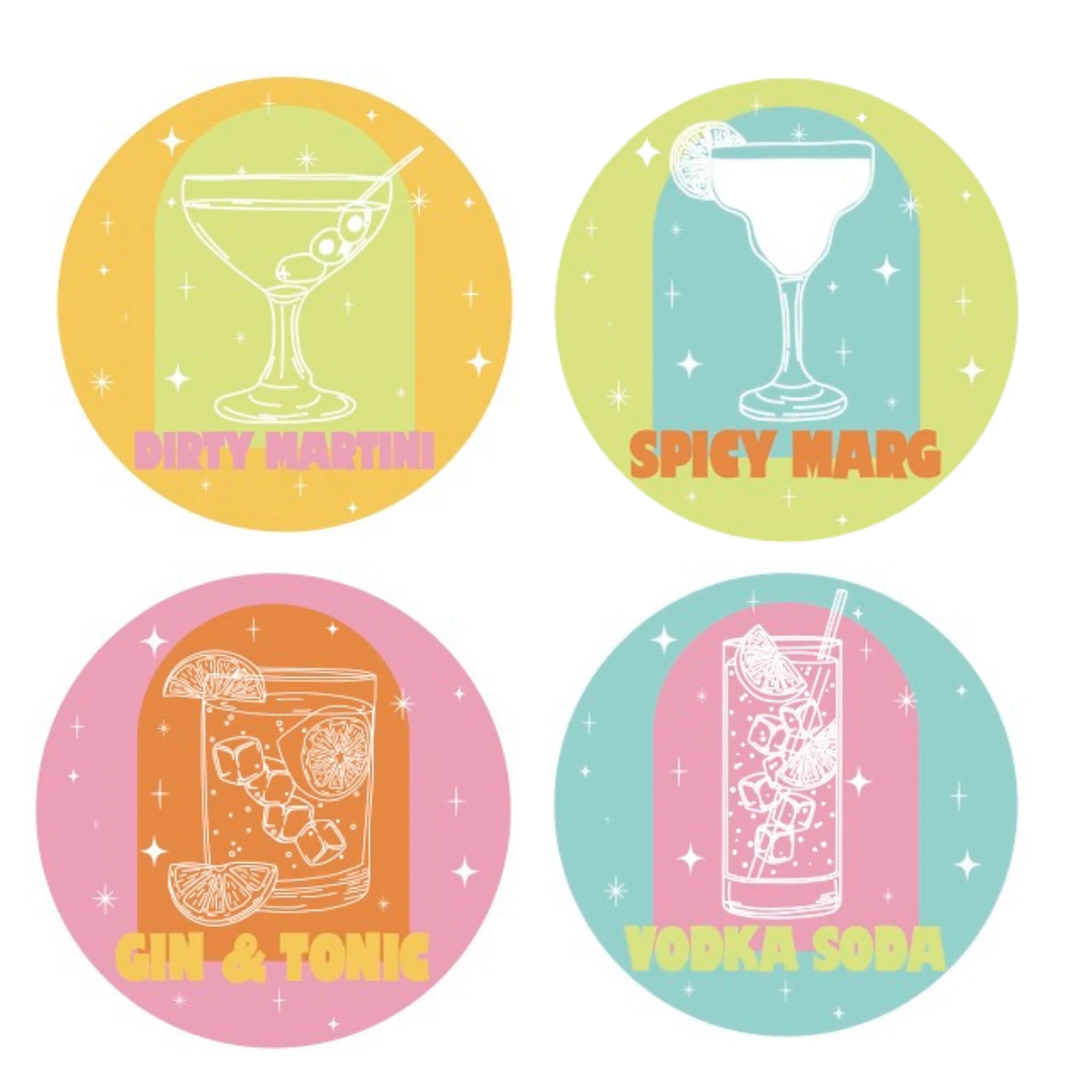 Bottoms Up Coaster Set of 4