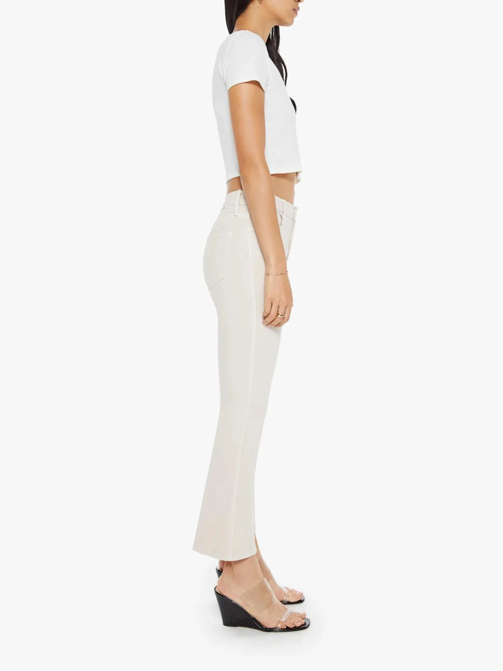 Mid Rise Smokin Double Flood- Tapioca