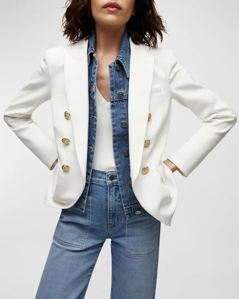 White/Gold Miller Dickey Jacket