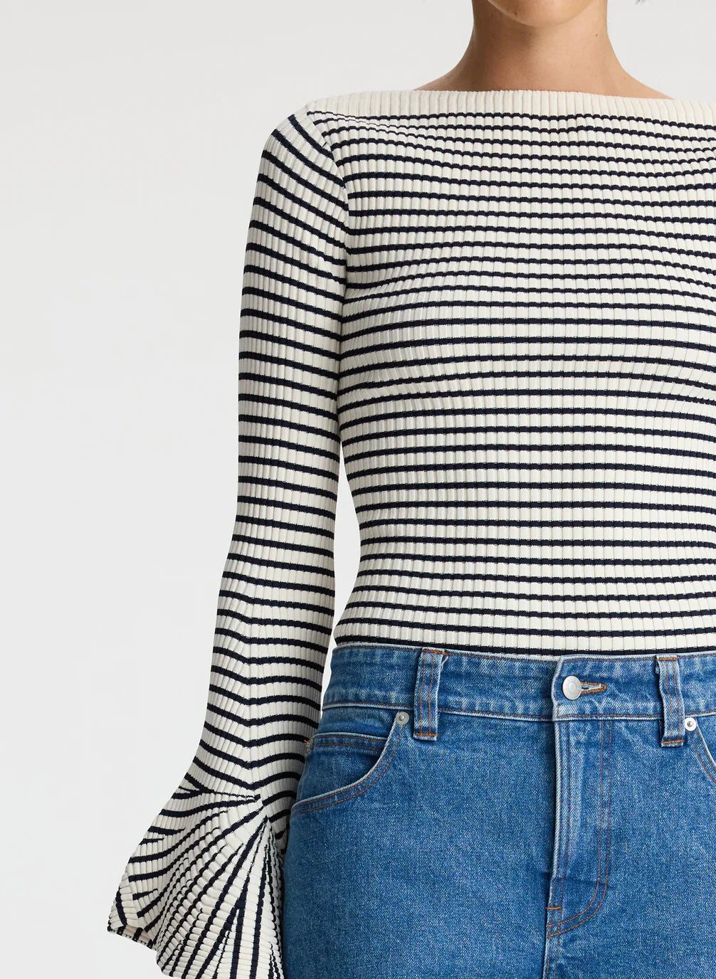 Striped Aster Knit Top