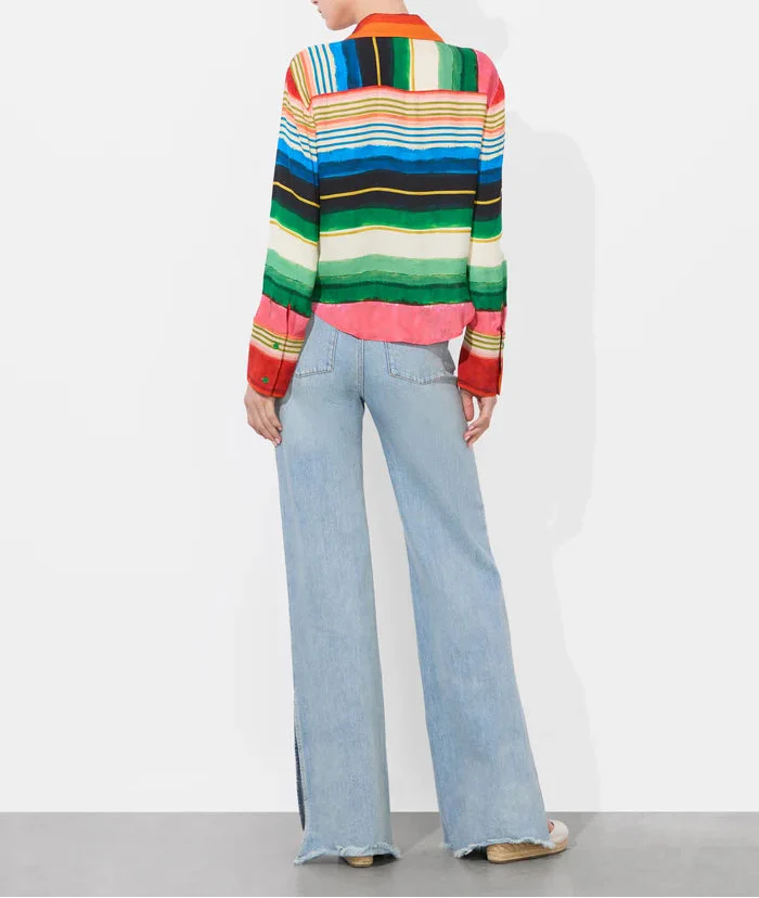 Hannon Rainbow Tie Fit Top