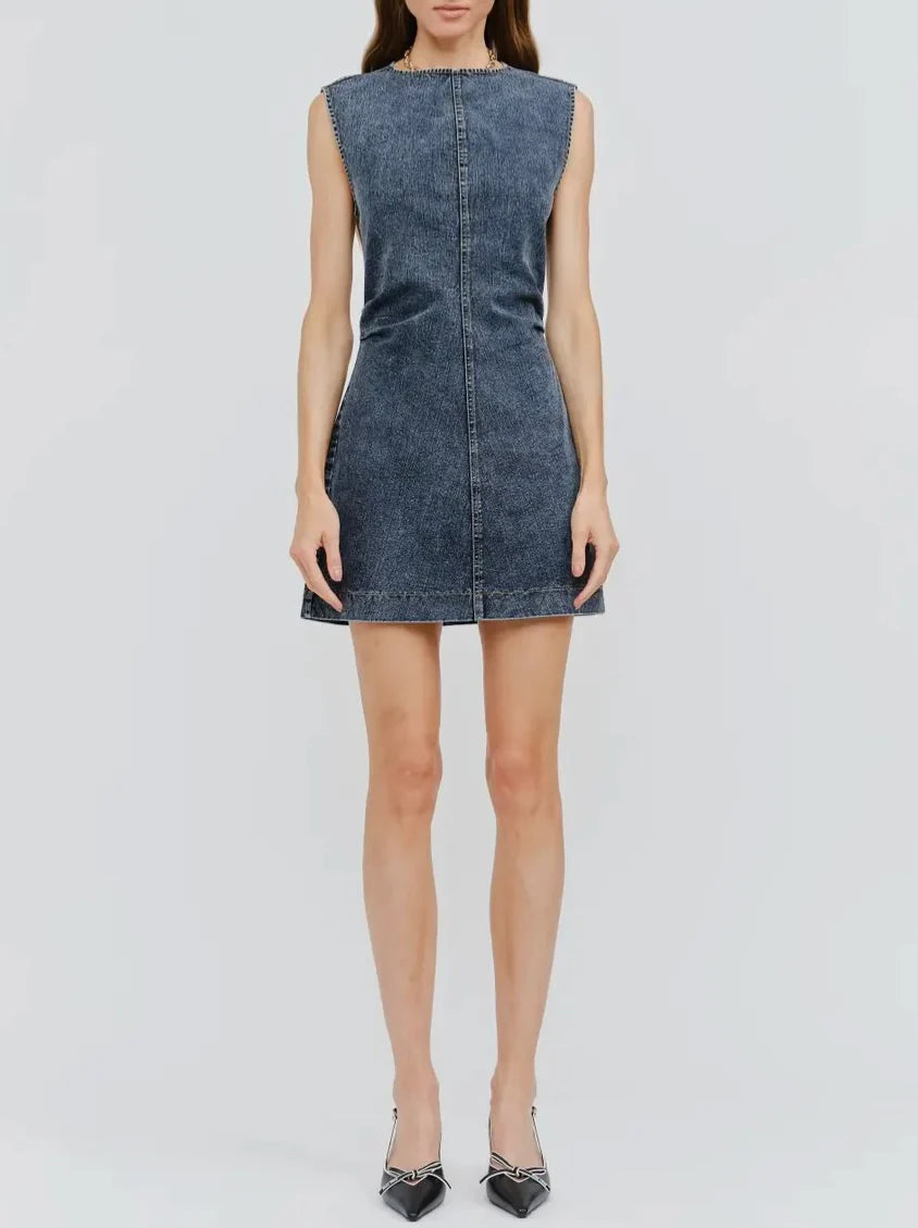 Charlotte Indigo Mini Dress
