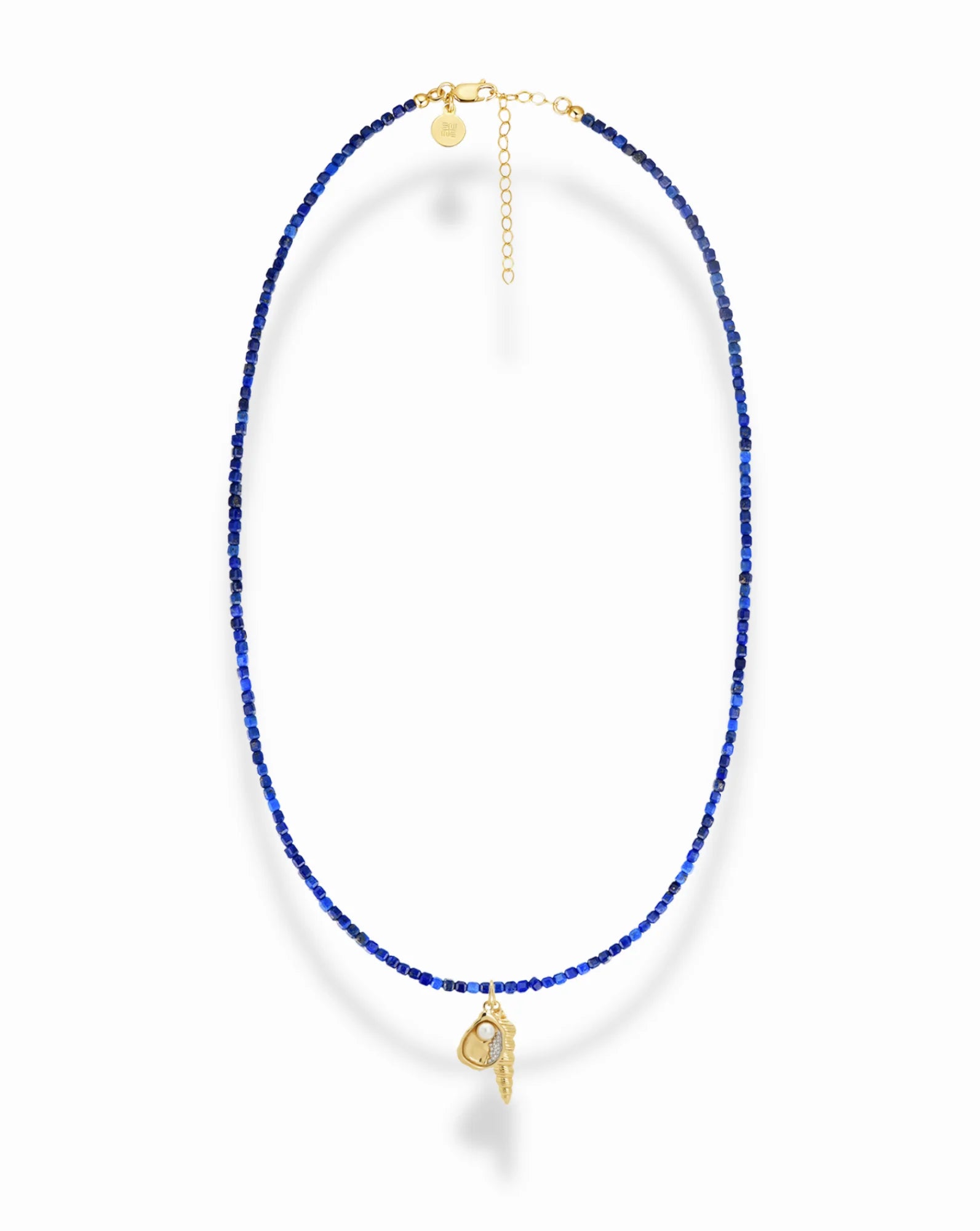 Merit Gemstone Necklace - Lapis Lazuli Beads