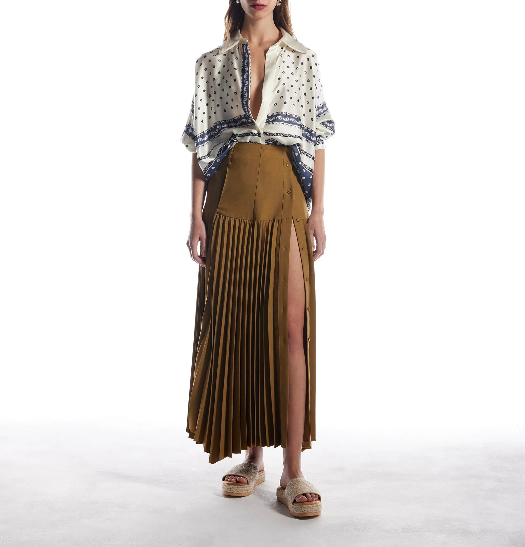 Olive Cody Midi Skirt