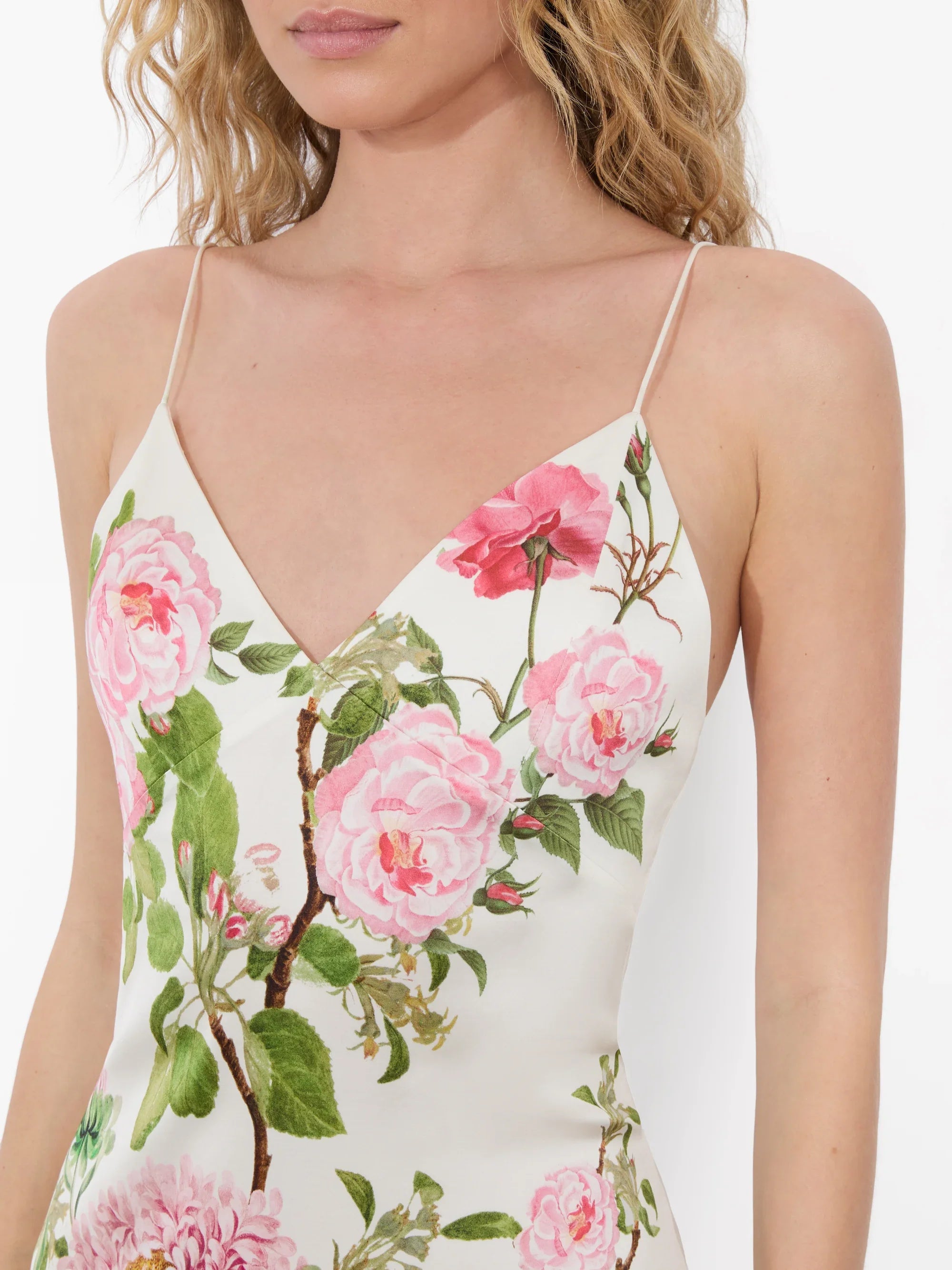 Julietta Cutaway Lace Slip Dress