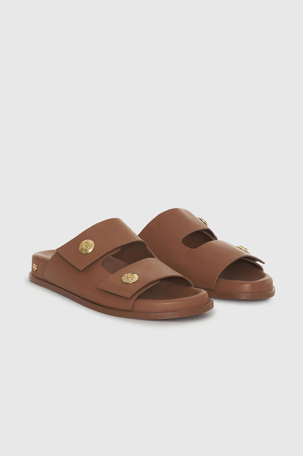 Cognac Ella Slides