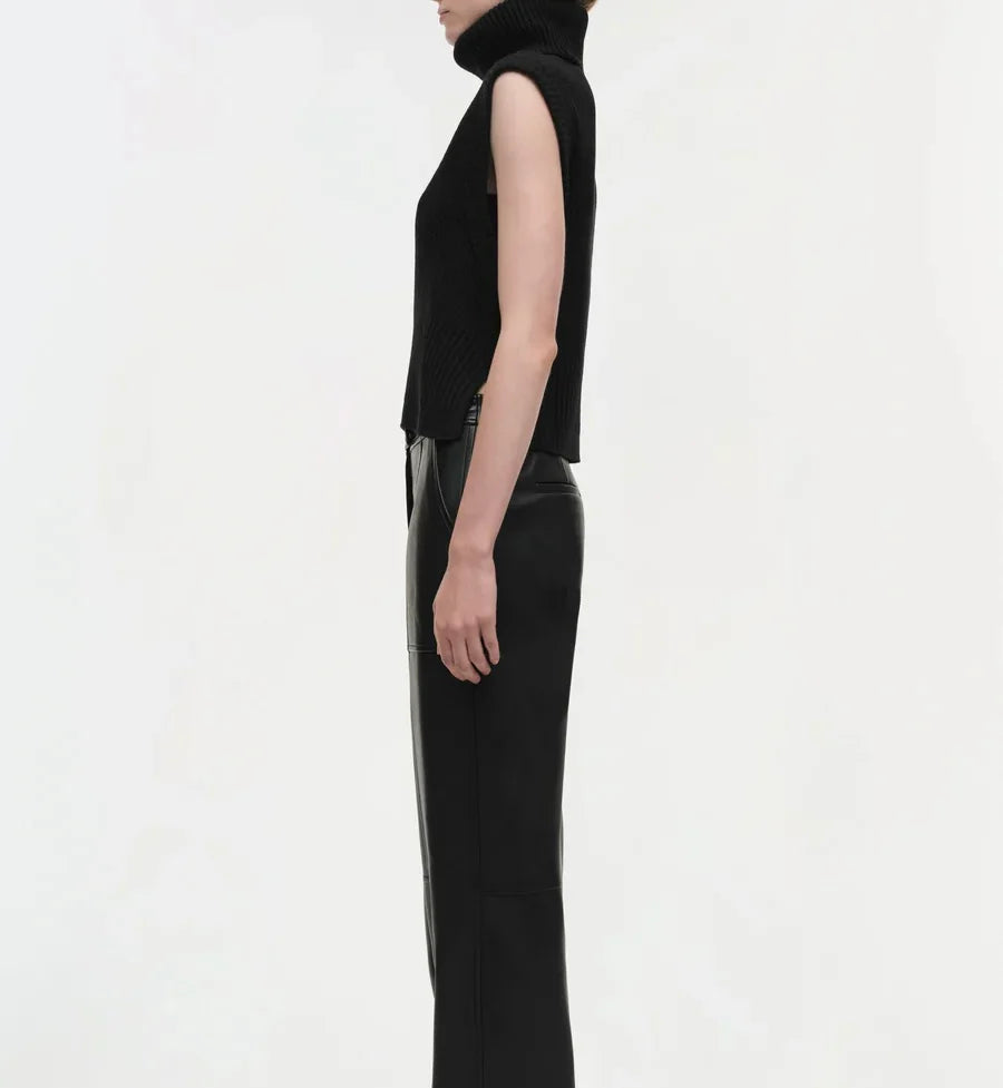 Black Maple Wool Cashmere Top