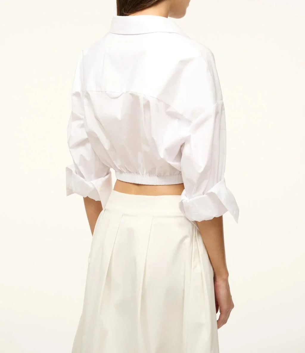 White Lisa Cropped Top