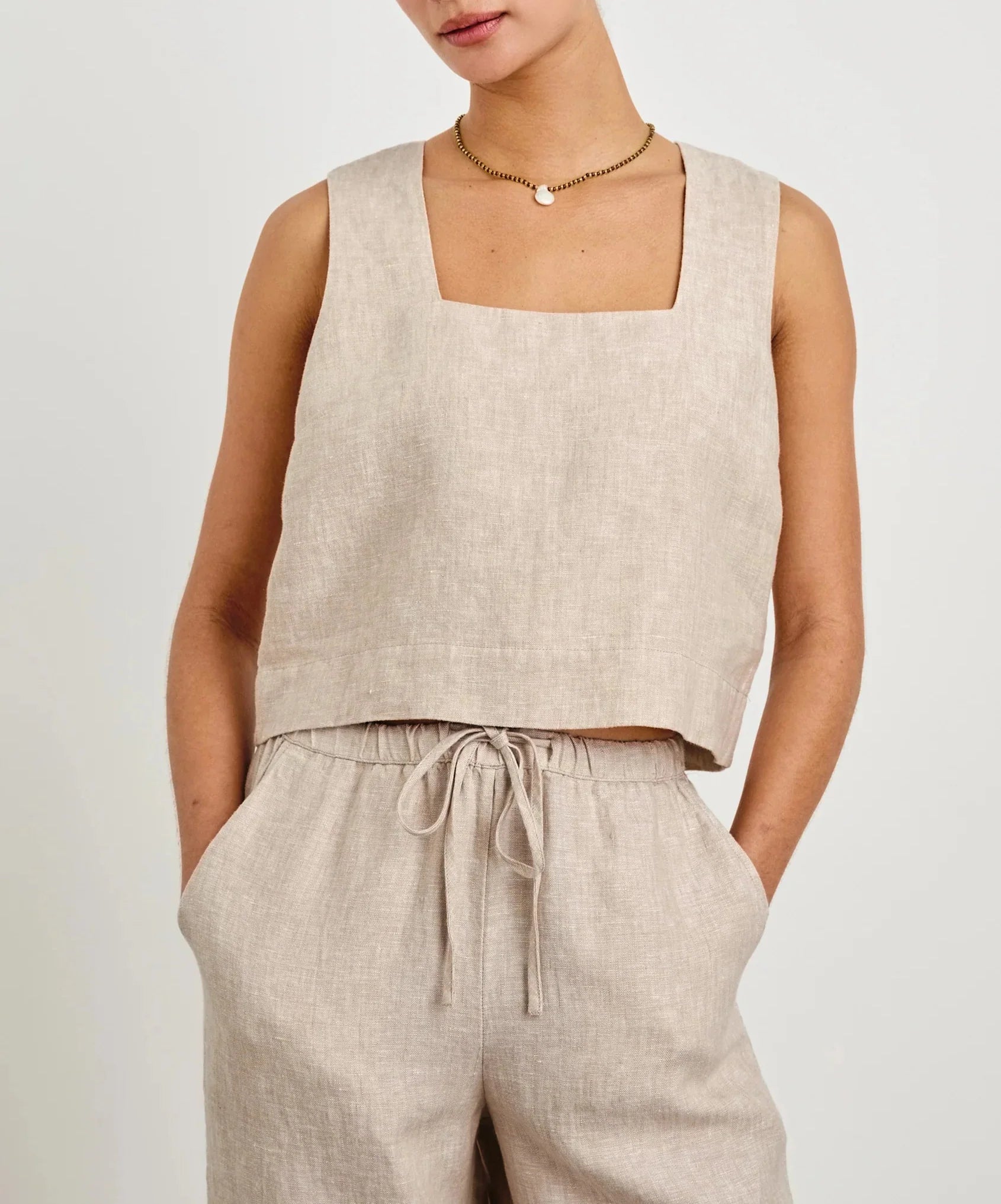 Heathered Flax Akira Top