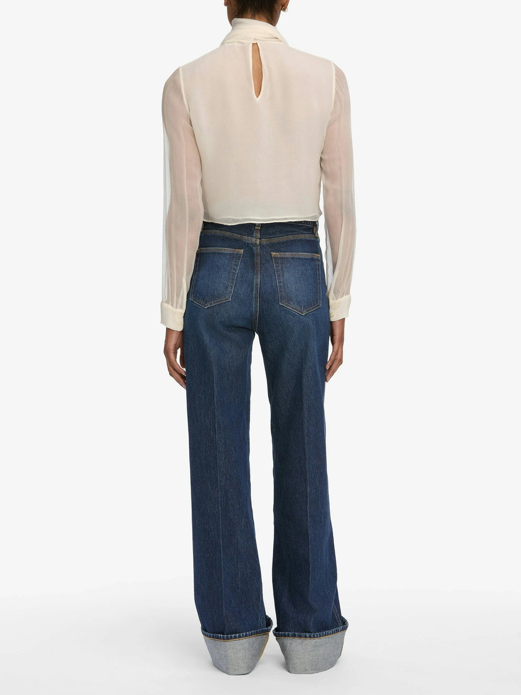 Spencer Cuffed Wide Leg Denim