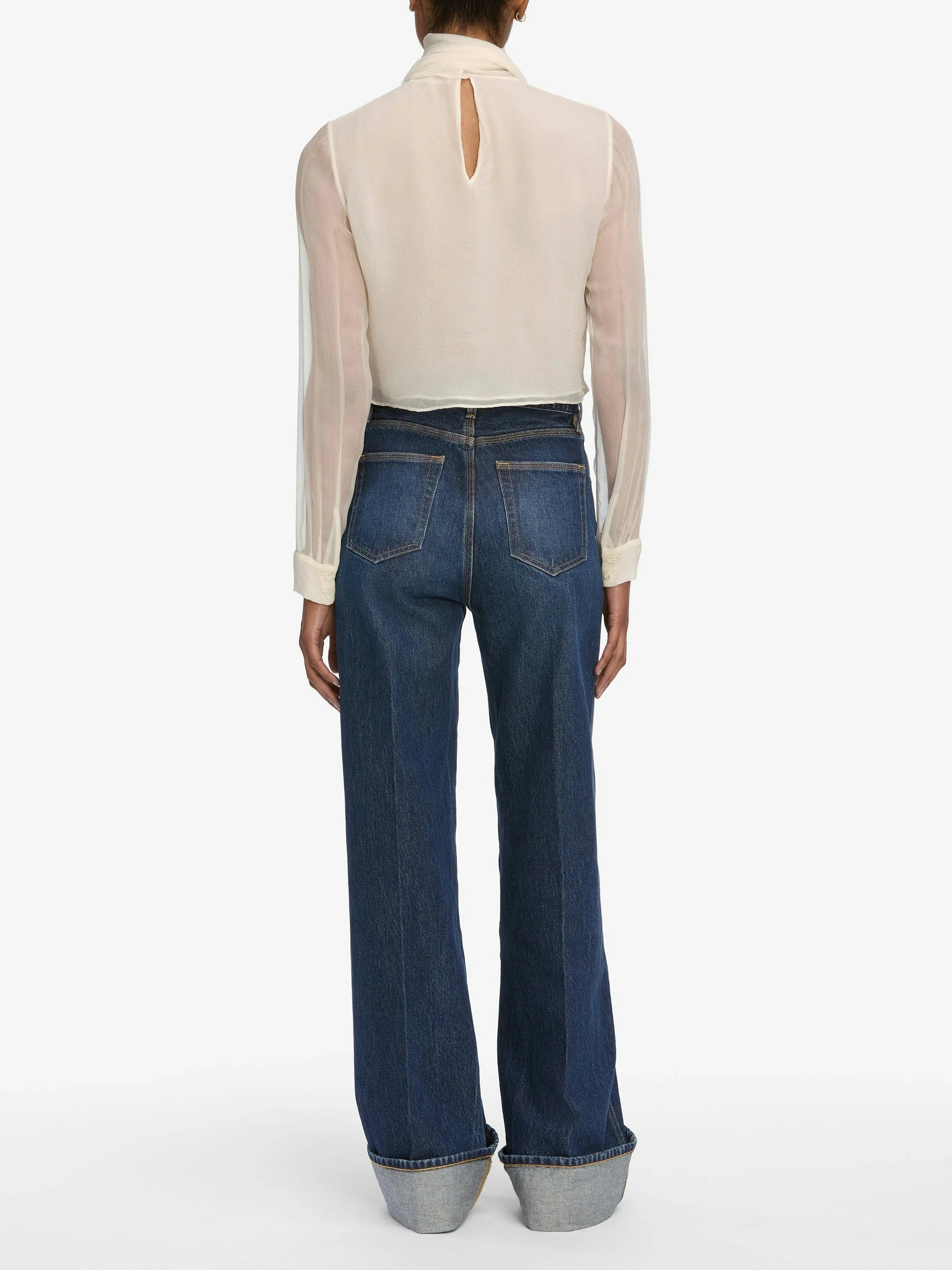 Spencer Cuffed Wide Leg Denim