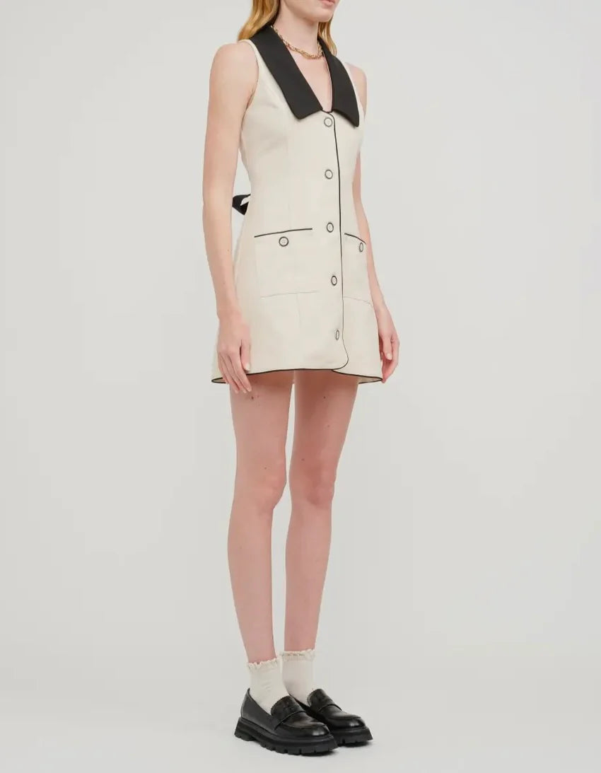 Isla Cream Mini Dress