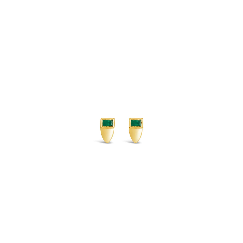 Emerald Foxy Stud Earrings