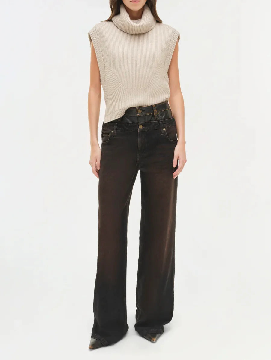 Oatmeal Maple Wool Cashmere Top