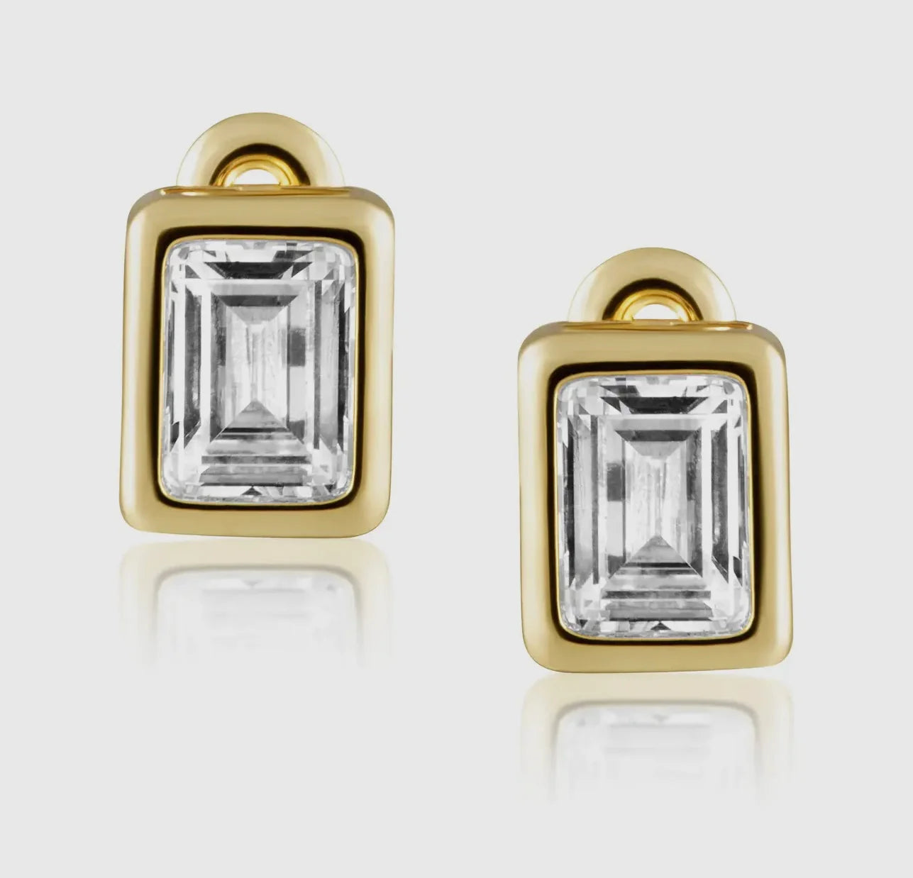 Laurel Bezel Studs
