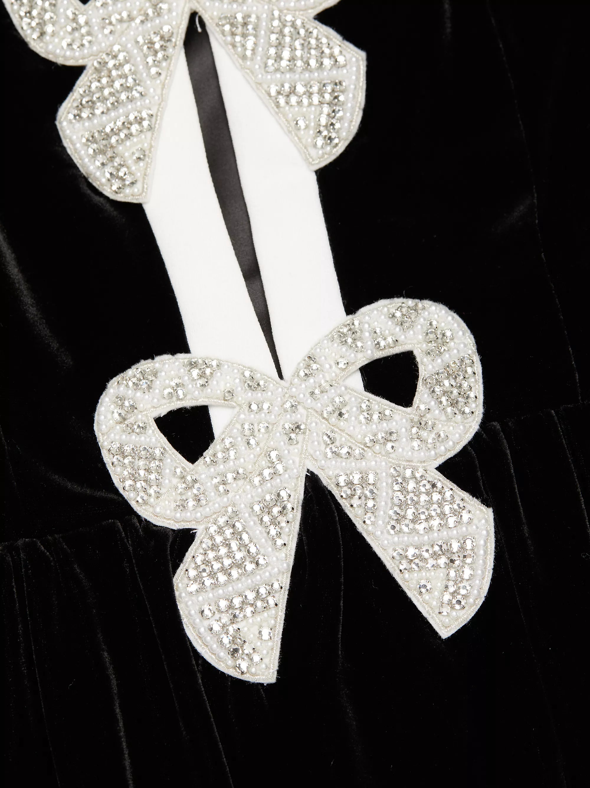 Black Camille Bow Mini Dress