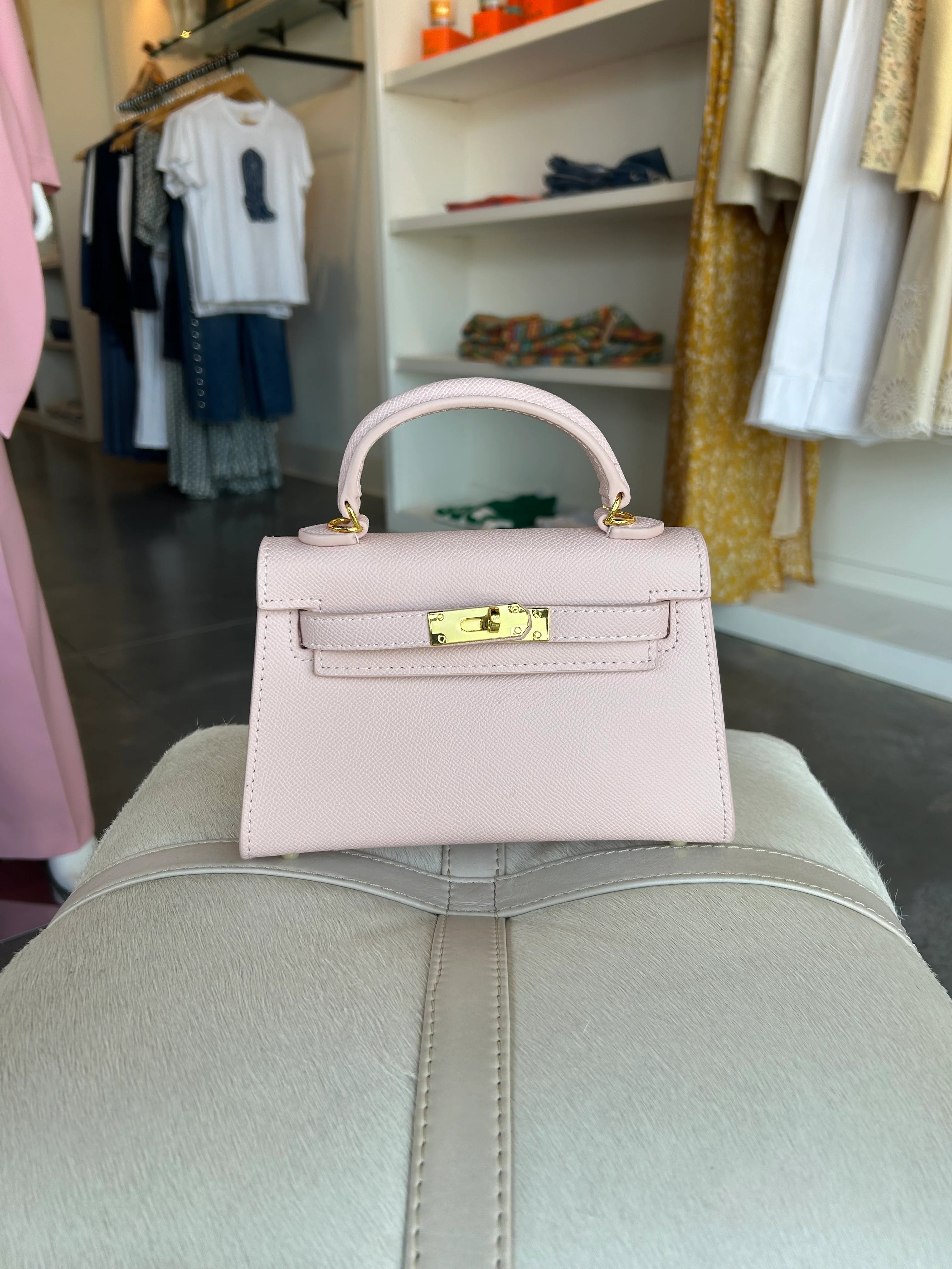 Pink Hariette Handle Bag