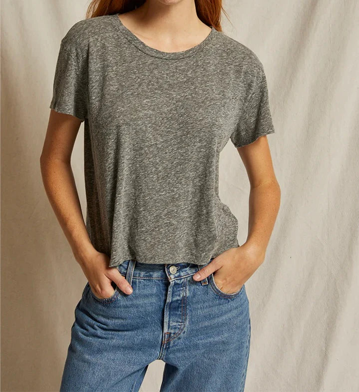 Heather Grey Harley Boxy Crew Tee