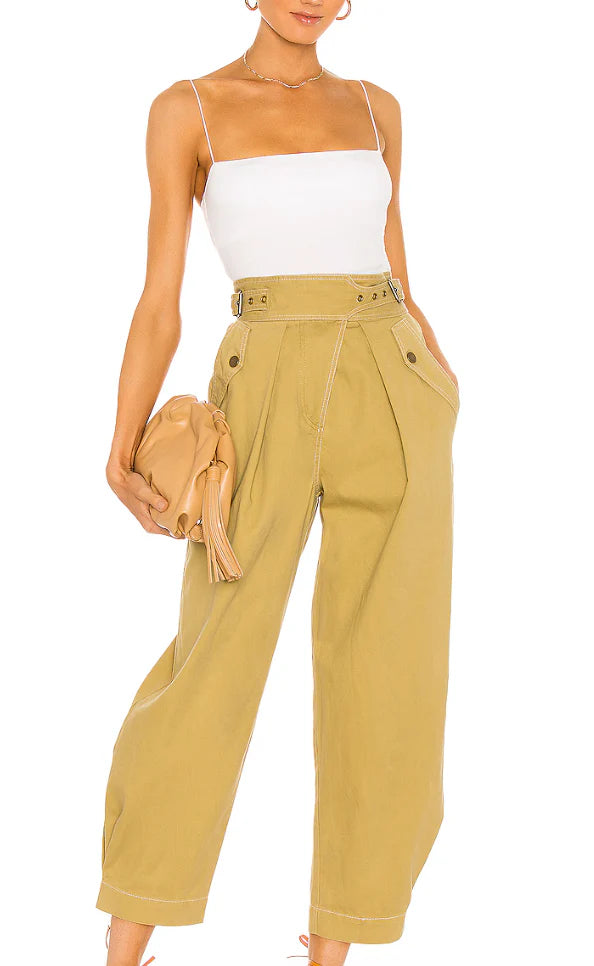 White Supima Cotton Essential Strappy Tank