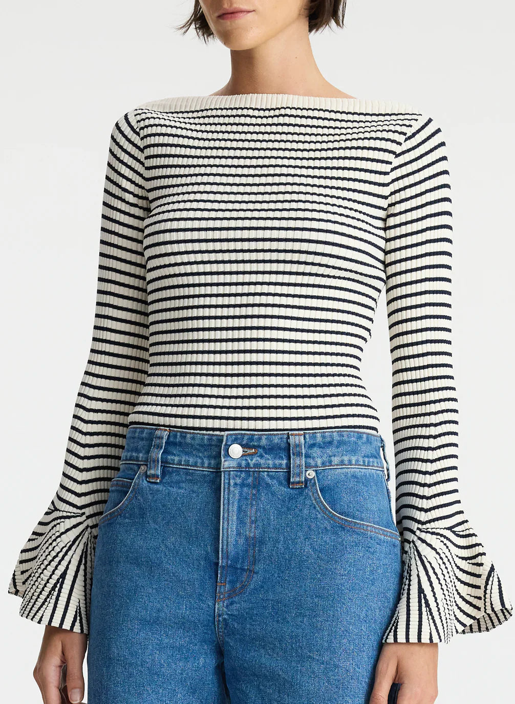 Striped Aster Knit Top