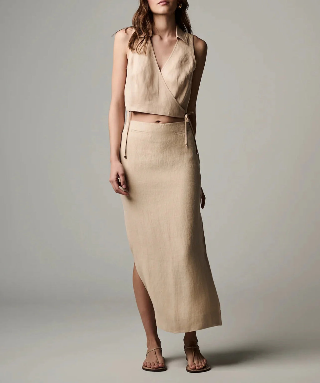 Wheat Crawford Midi Skirt