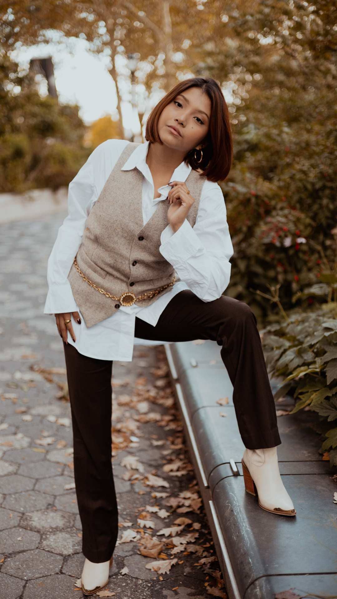 Ivory leather Coachella Cowboy Boots