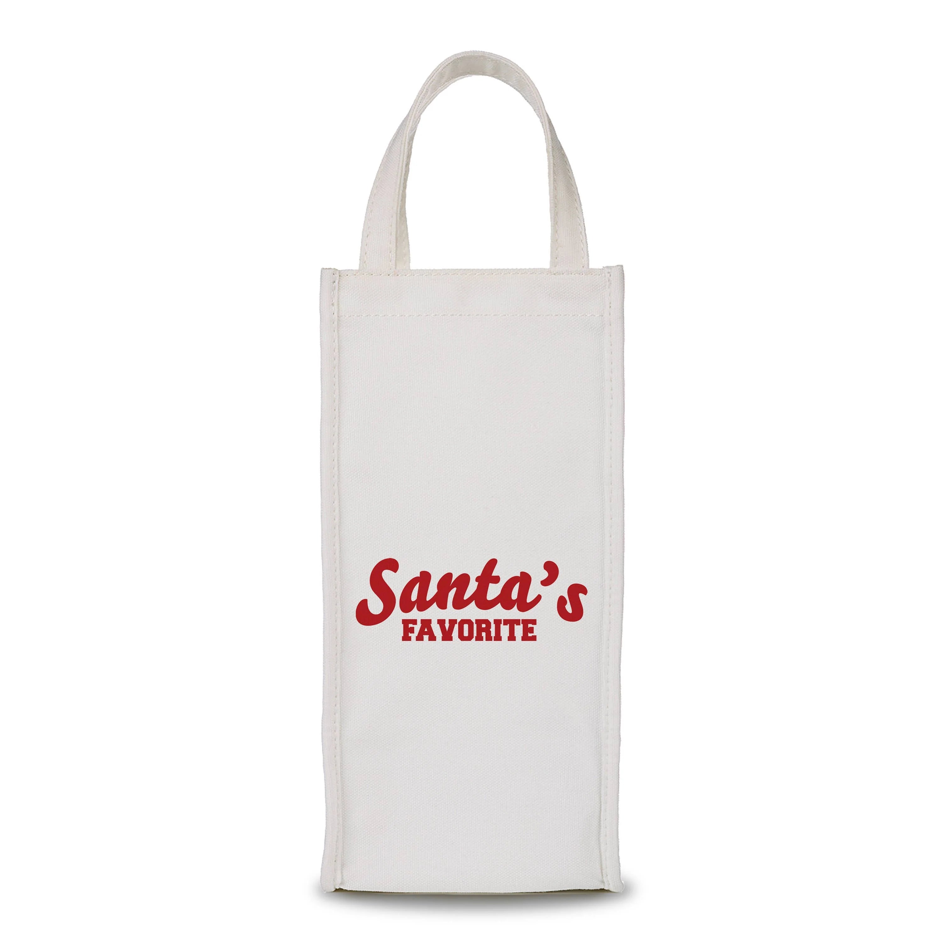 Santa's Favorite Wine Bag