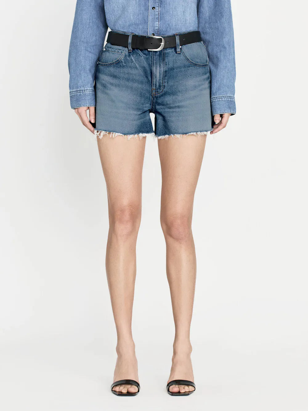 The Vintage Relaxed Short Raw Fray