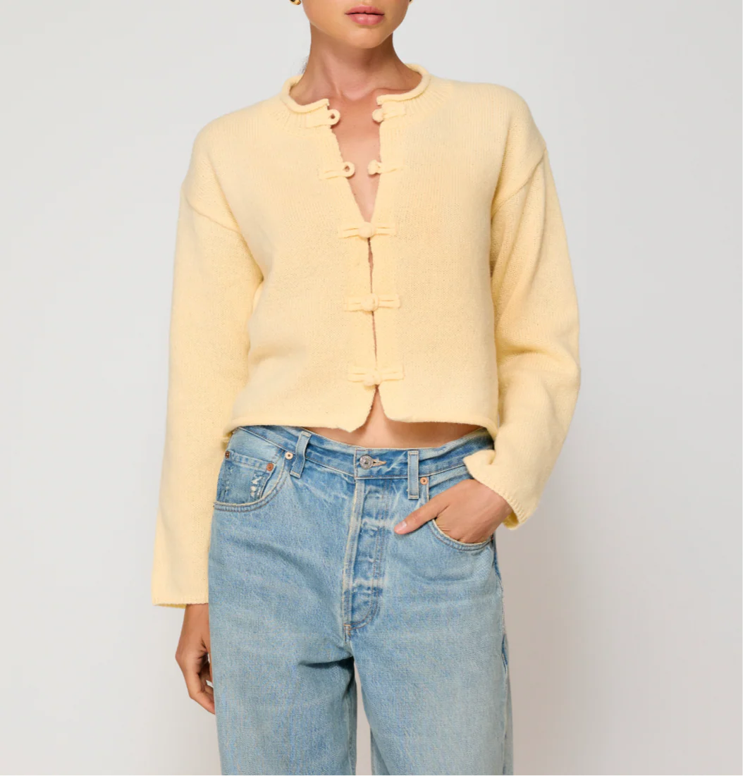 Yellow Tess Cardigan