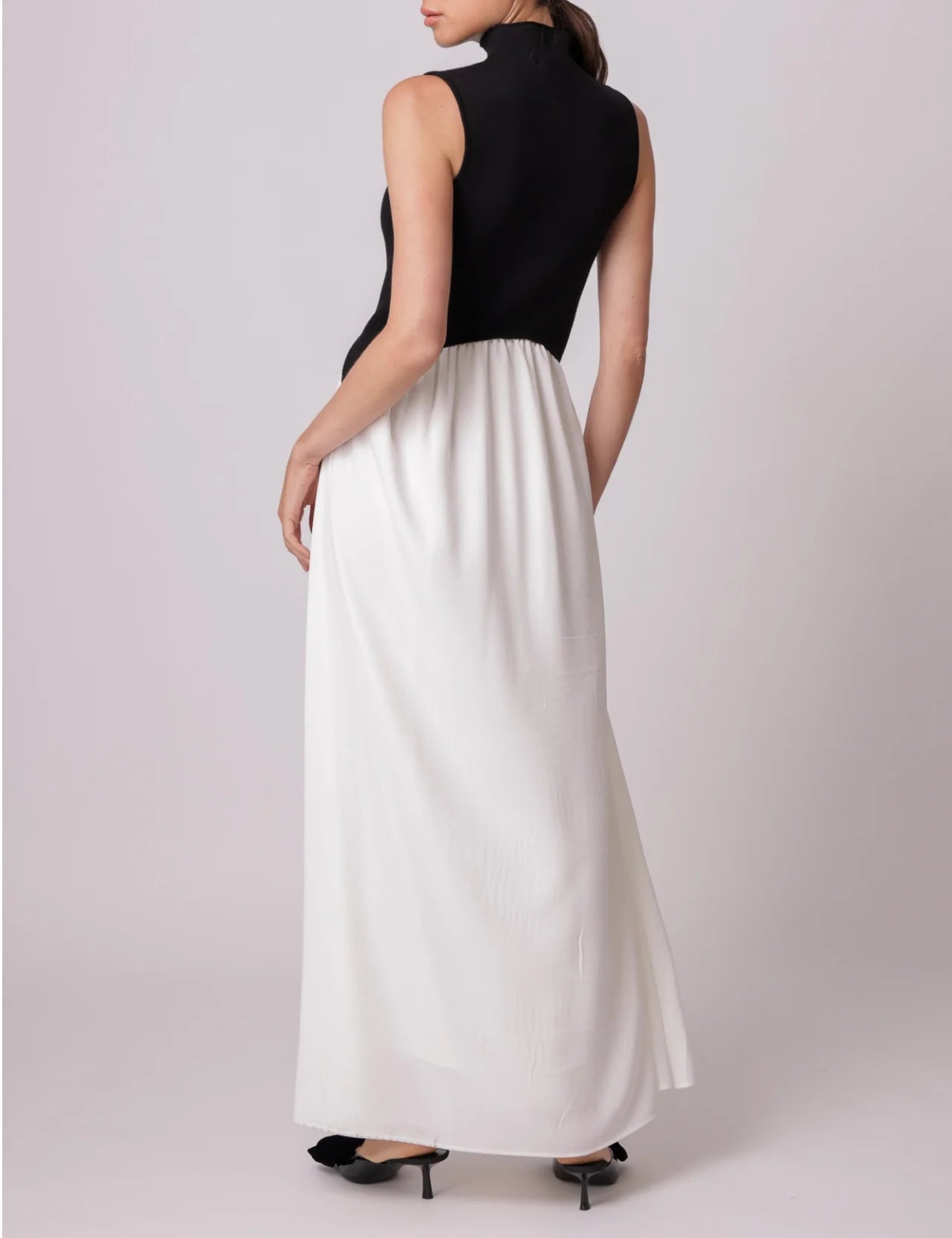 Black/Cream Masha Maxi Dress