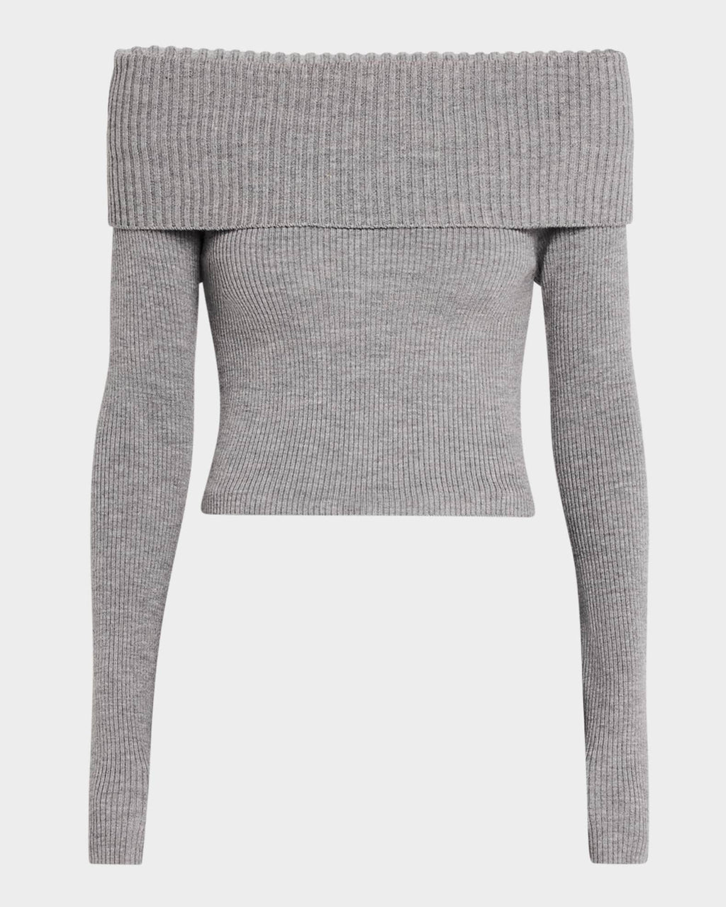 Heather Gray Coretta Off Shoulder Top