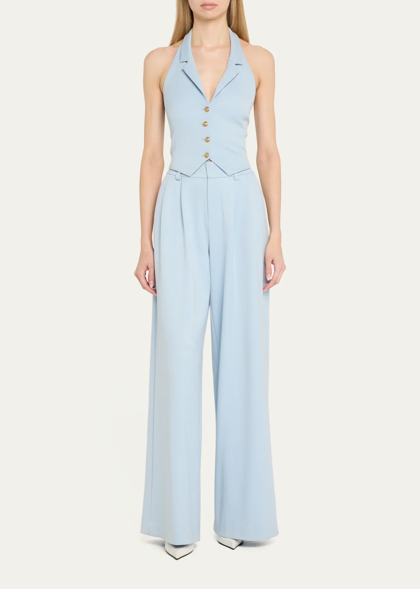 Blue Donna Halter Vest