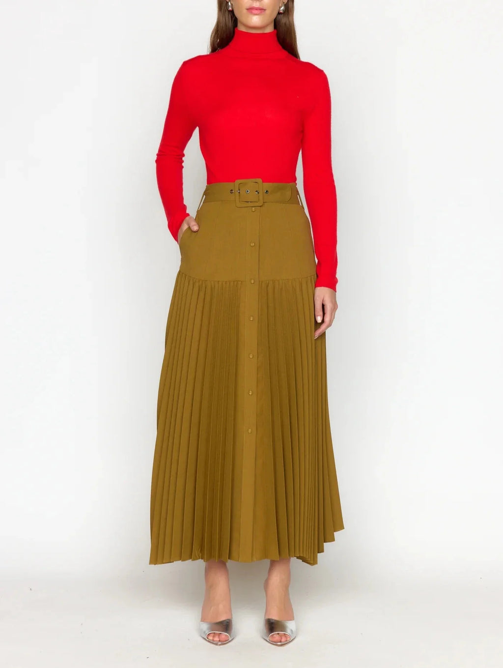 Olive Cody Midi Skirt