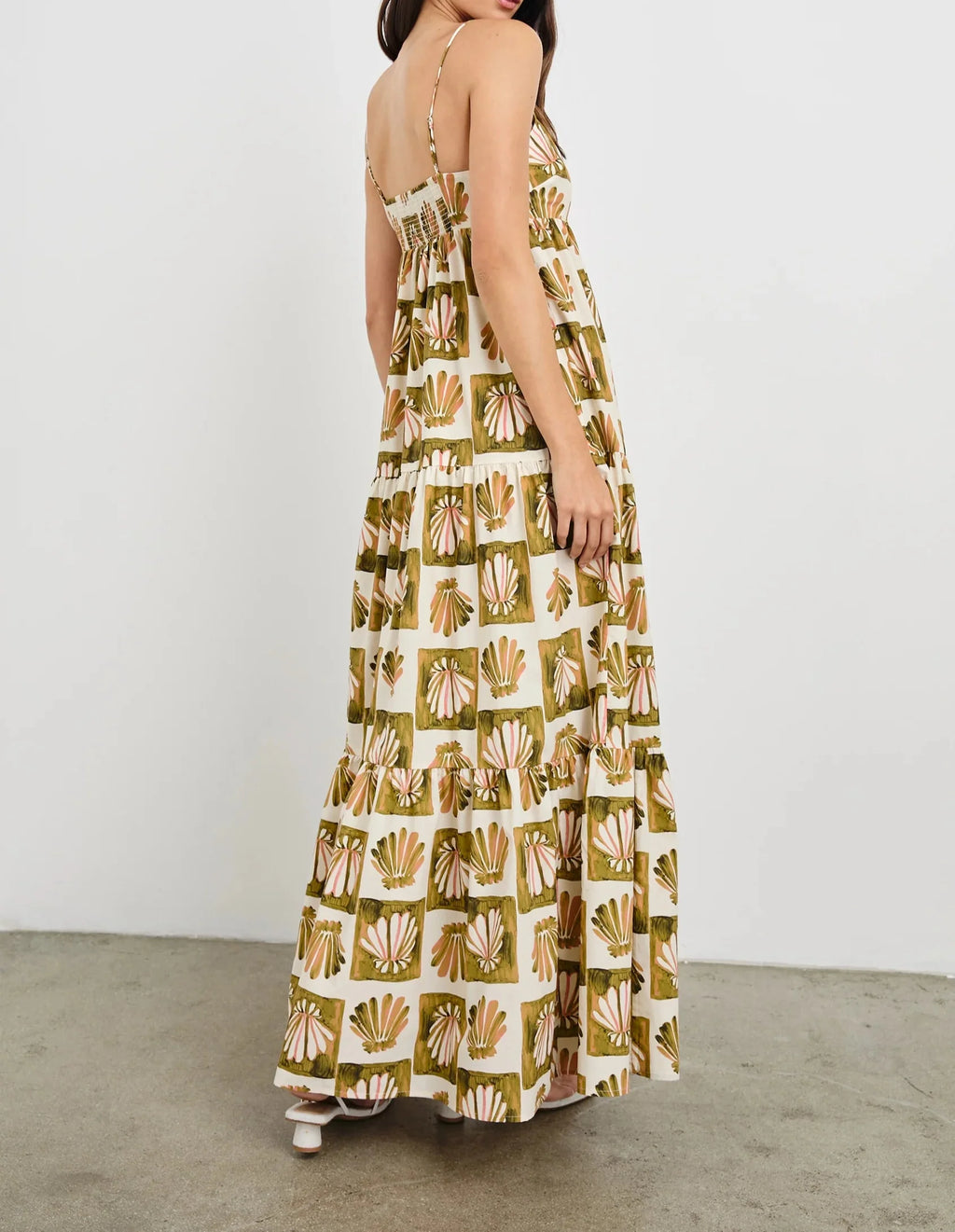 Checkered Shells Mica Maxi Dress