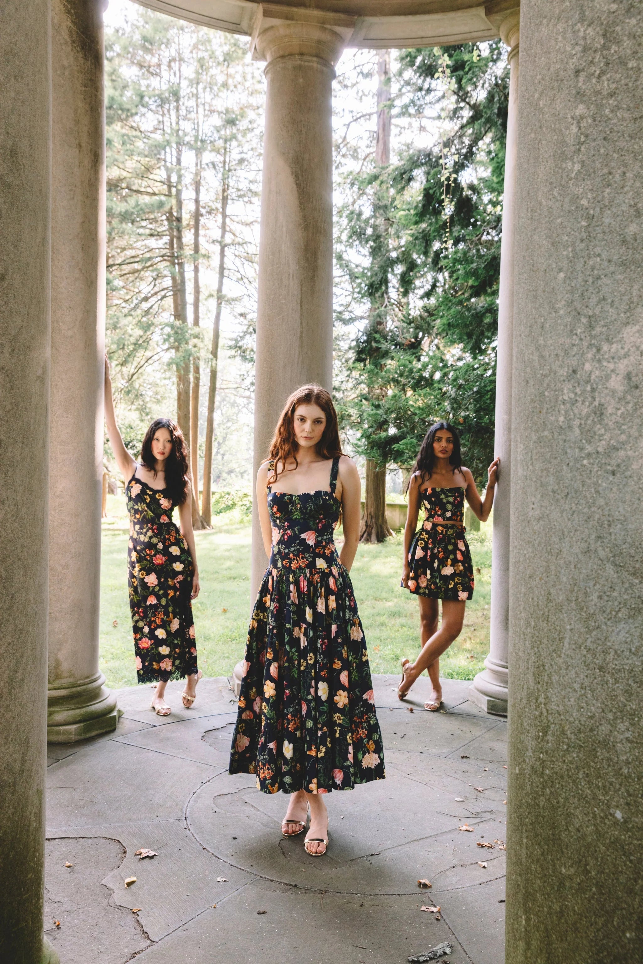 Evening Blue Granada Midi Dress