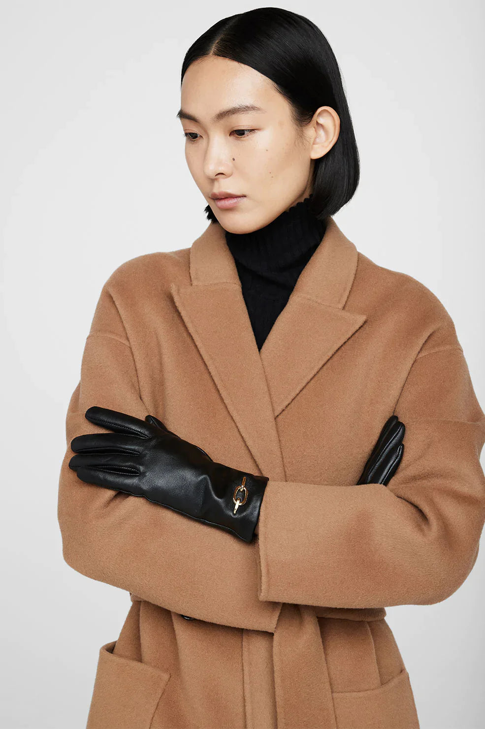 Black Signature Link Gloves