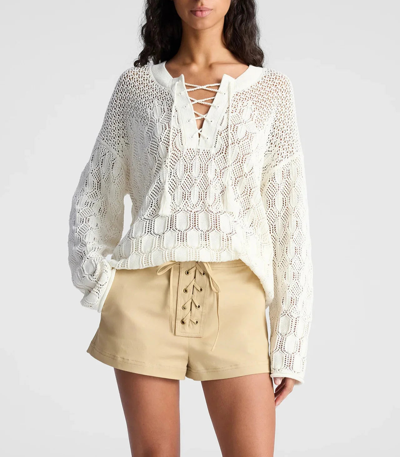 Keri Crochet Knit Sweater